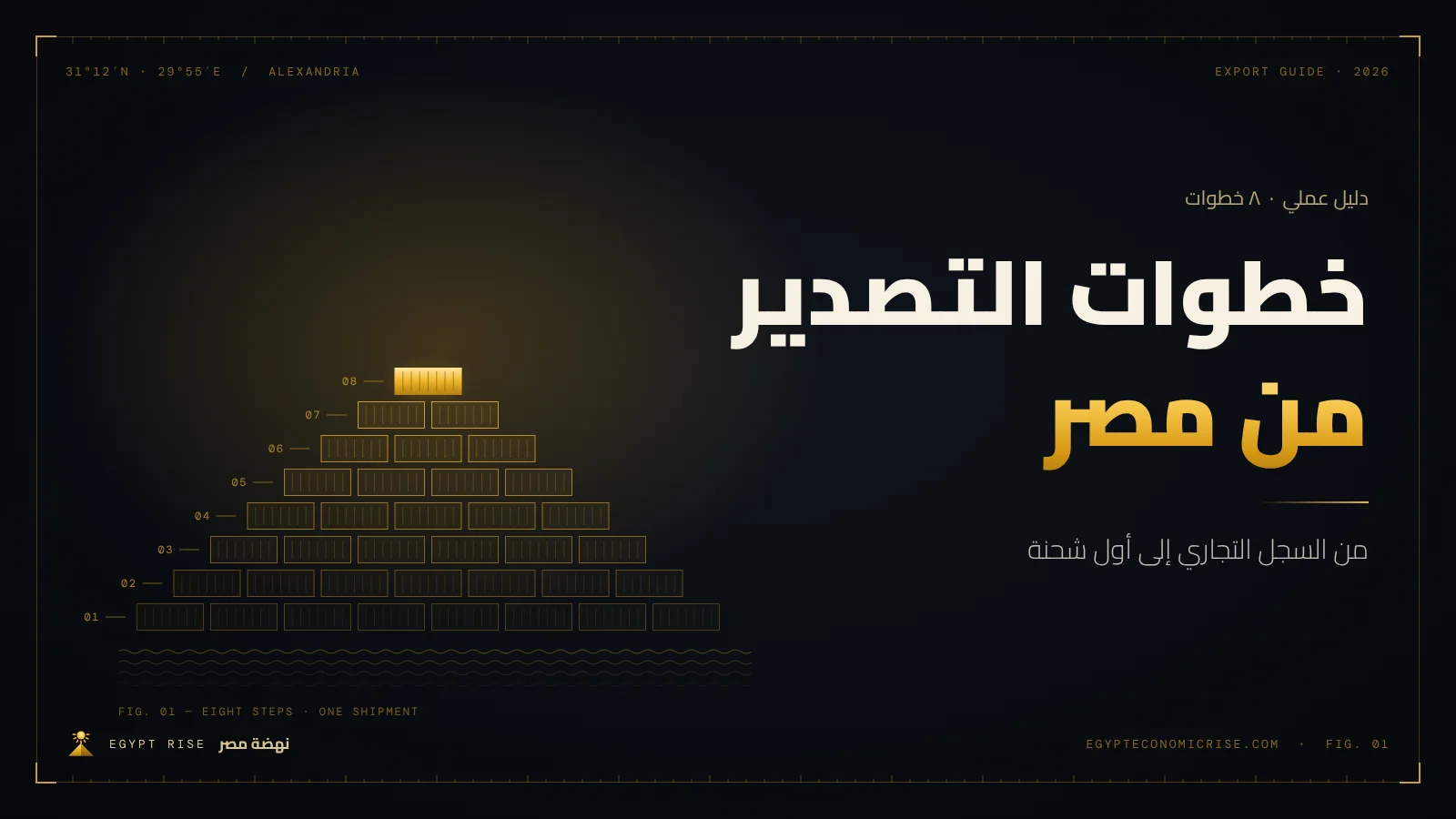 حاويات تصدير في ميناء مصري